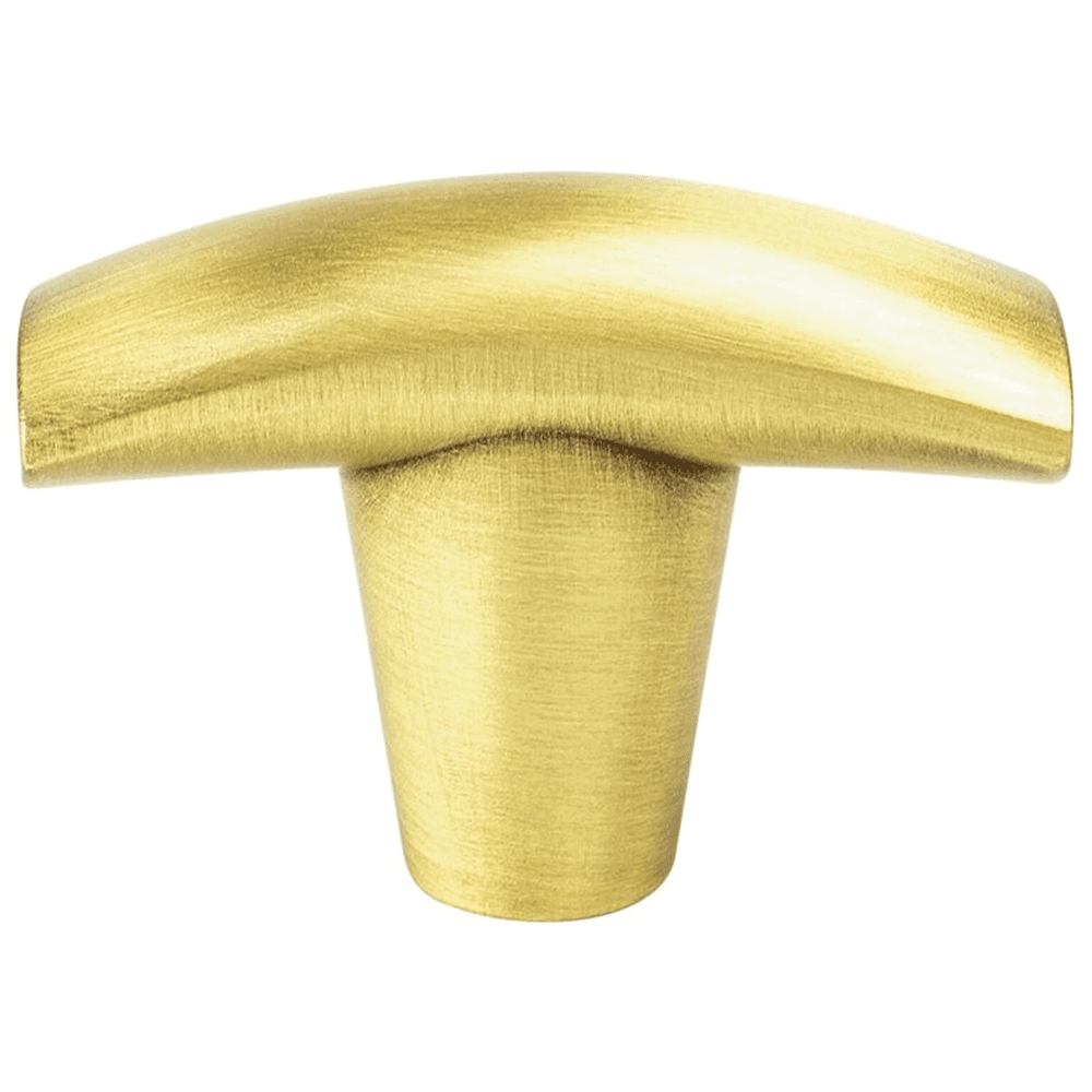 Berenson Hardware's 1-3/4" Meadow T-Knob in Satin Gold for Modern Kitchen and Bath