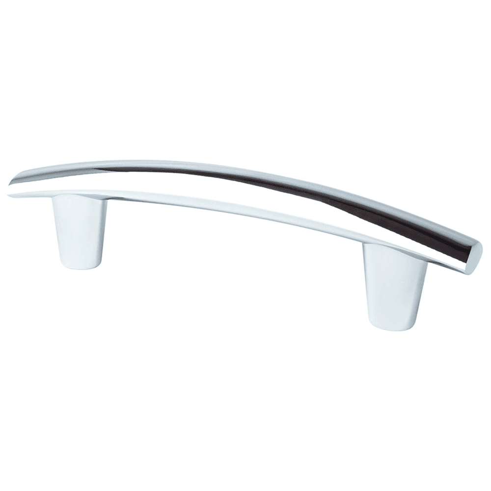 96mm Meadow Decorative Bar Pull, Polished Chrome