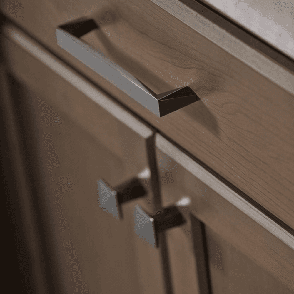 Brushed Nickel 128mm Swagger Handle Pull by Berenson Hardware - Image 2