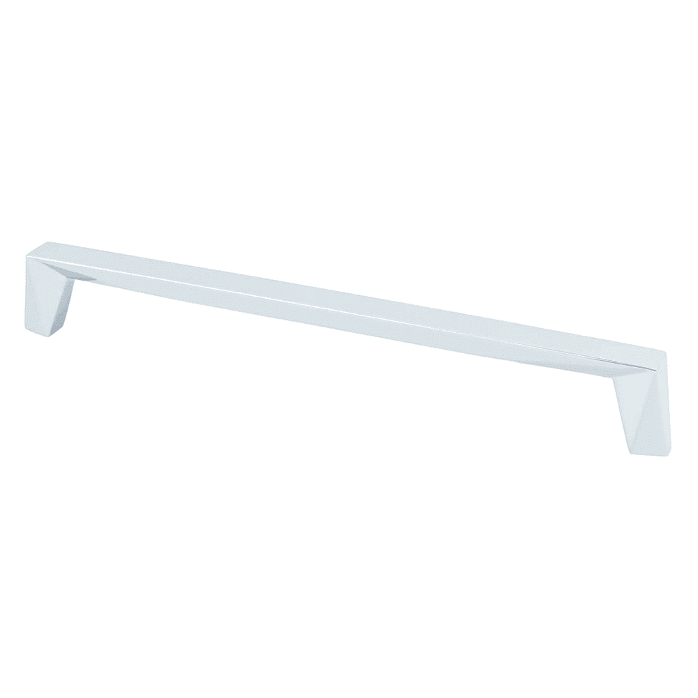 Add a touch of class to your cabinets with Berenson Hardware's 224mm Swagger Bar Pull in Polished Chrome