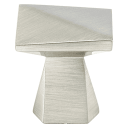 Slate Swagger collection cabinet knob with tooth for grip, perfect for modern design spaces. Berenson Hardware.