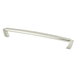 224mm Vested Interest handle pull in brushed nickel finish by Berenson Hardware