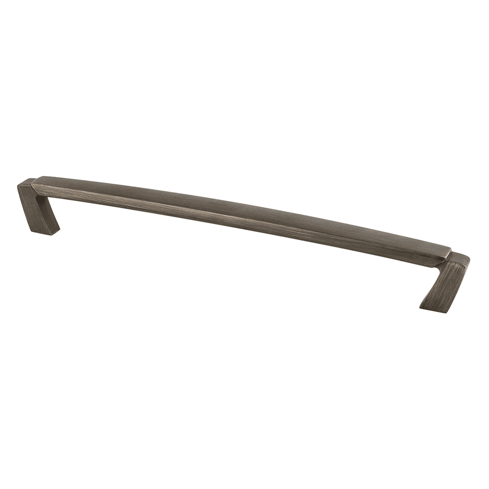 224mm cabinet handle pull with Vested Interest design by Berenson Hardware in Verona Bronze finish