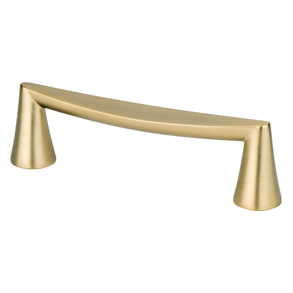 96mm Domestic Bliss Handle Pull in Modern Brushed Gold