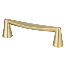 96mm Domestic Bliss Handle Pull in Modern Brushed Gold