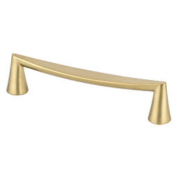 128mm Cabinet Handle Pull - Modern Brushed Gold - Berenson Hardware