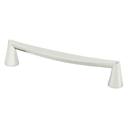 Berenson Hardware 160mm Domestic Bliss Handle Pull, Polished Nickel - Angle View