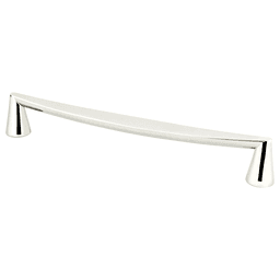 224mm Handle Pull in Polished Nickel - Side View