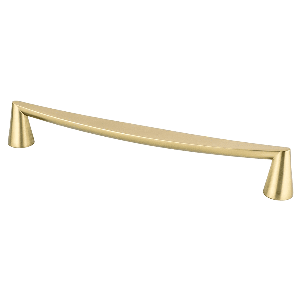 Berenson Hardware's 224mm Domestic Bliss Handle Pull in Modern Brushed Gold