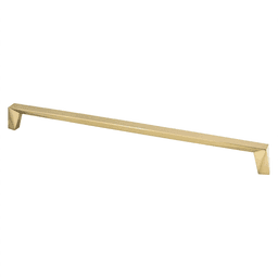 320mm Swagger Decorative Bar Pull in Modern Brushed Gold finish with sleek lines and angular design elements.