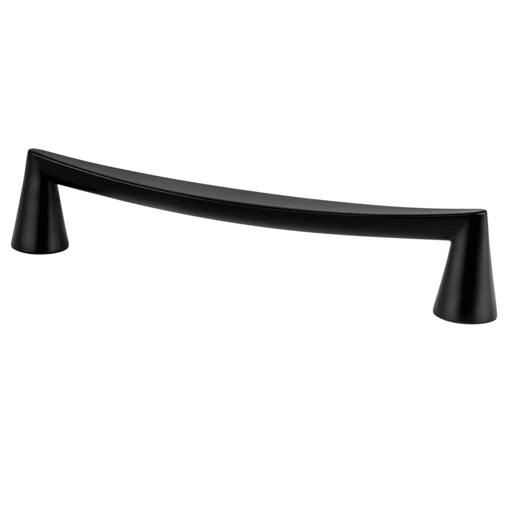 160mm Domestic Bliss Handle Pull in Matte Black from Berenson Hardware