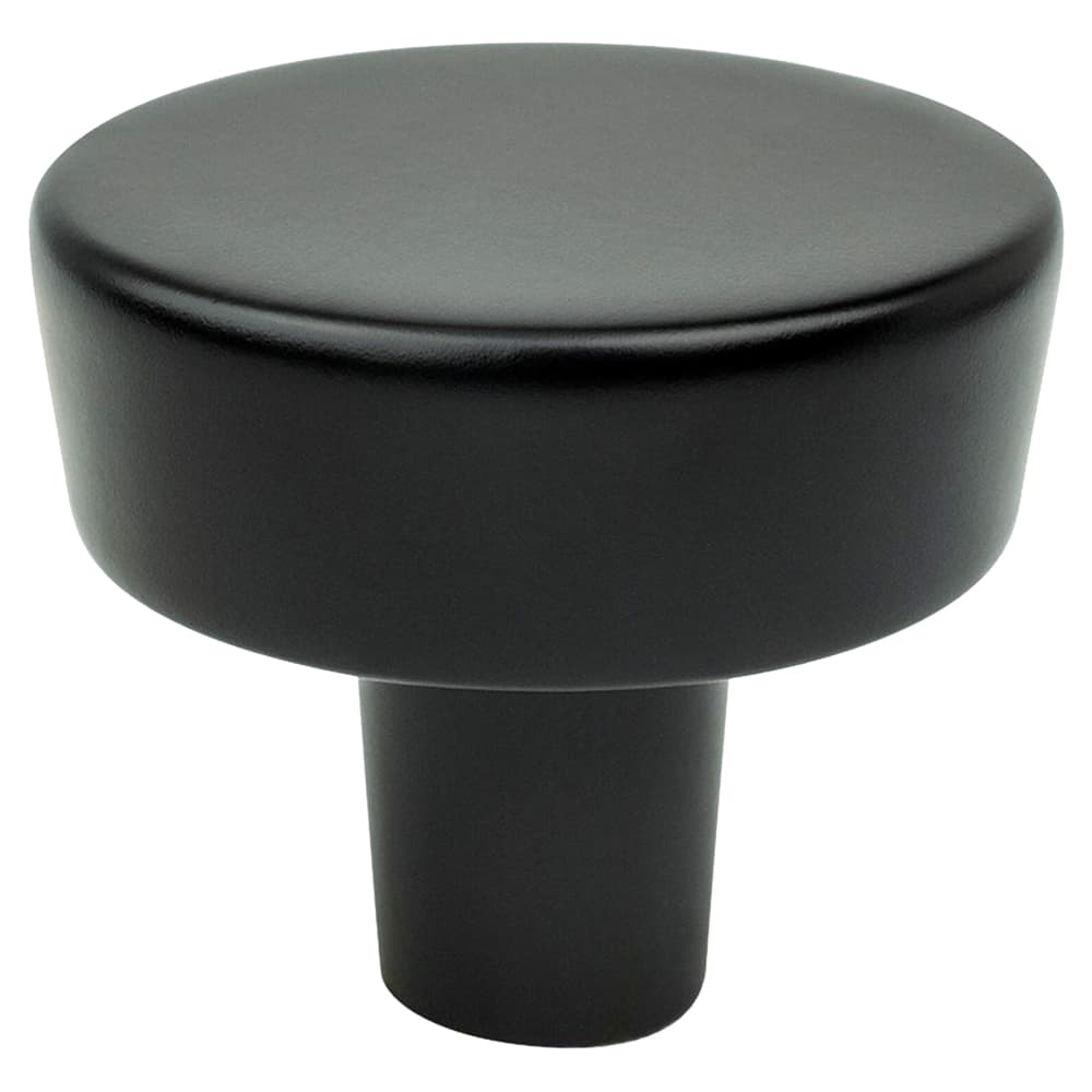 1-9/32" Brookridge Round Knob, Matte Black - Main Image