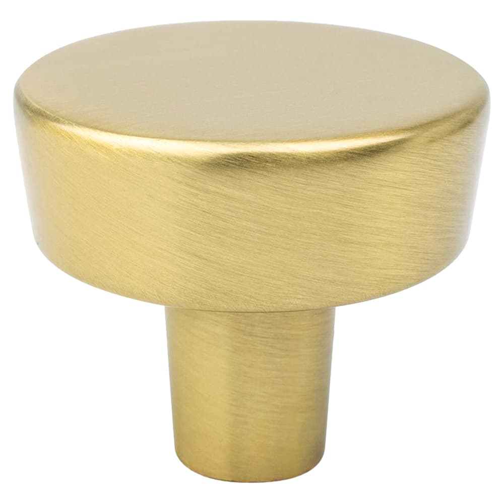 1-9/32" Brookridge Round Knob, Modern Brushed Gold - Main Image