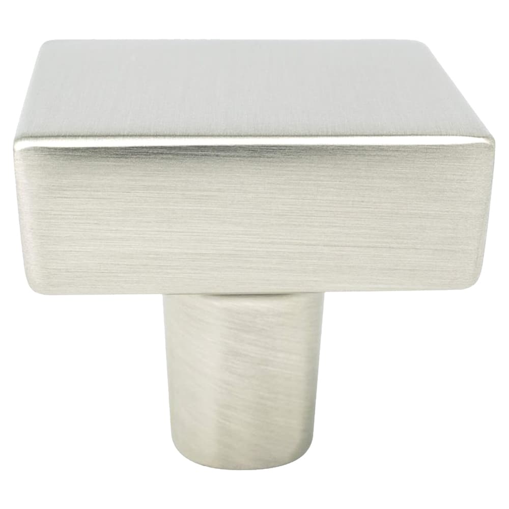 1-3/8" Brookridge Square Knob, Brushed Nickel - Main Image