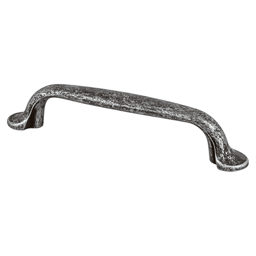 Berenson Hardware 96mm Euro Rustica Flat Pull in Rustic Iron - 4-15/16" Length