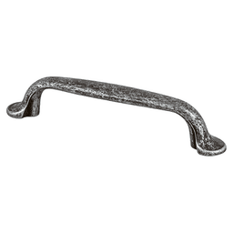 Berenson Hardware 96mm Euro Rustica Flat Pull in Rustic Iron - 4-15/16" Length