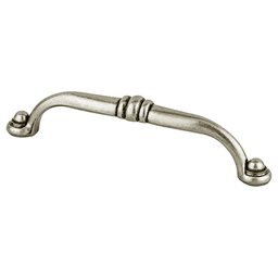 128mm Andante Rounded End Pull in Antique Pewter finish for traditional cabinet hardware needs.
