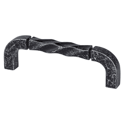 Berenson Hardware 96mm Rhapsody Handle Pull in Weathered Iron - Front View