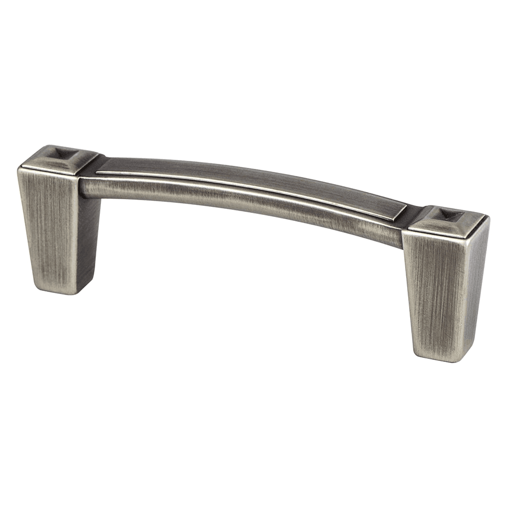 Berenson Hardware 3" Connections Handle Pull in Vintage Nickel
