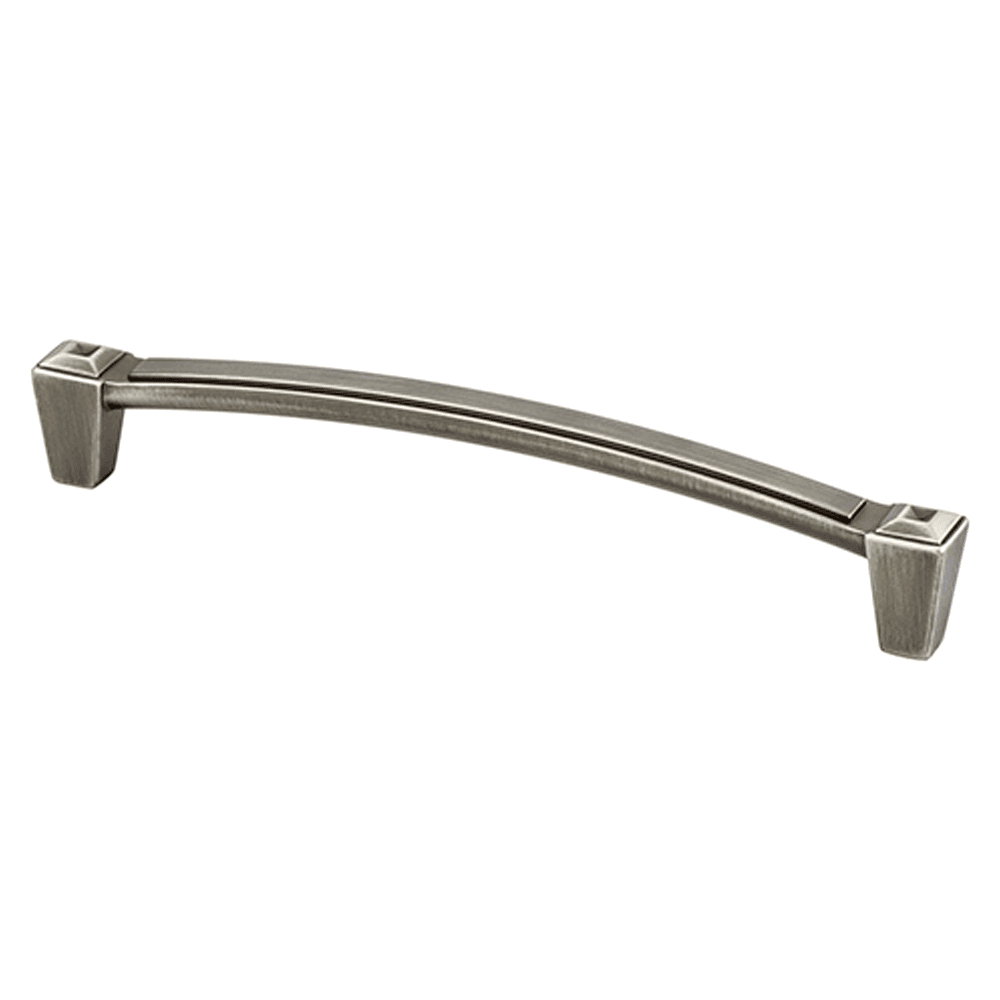 Berenson Hardware Connections Handle Pull in Vintage Nickel, 160mm size