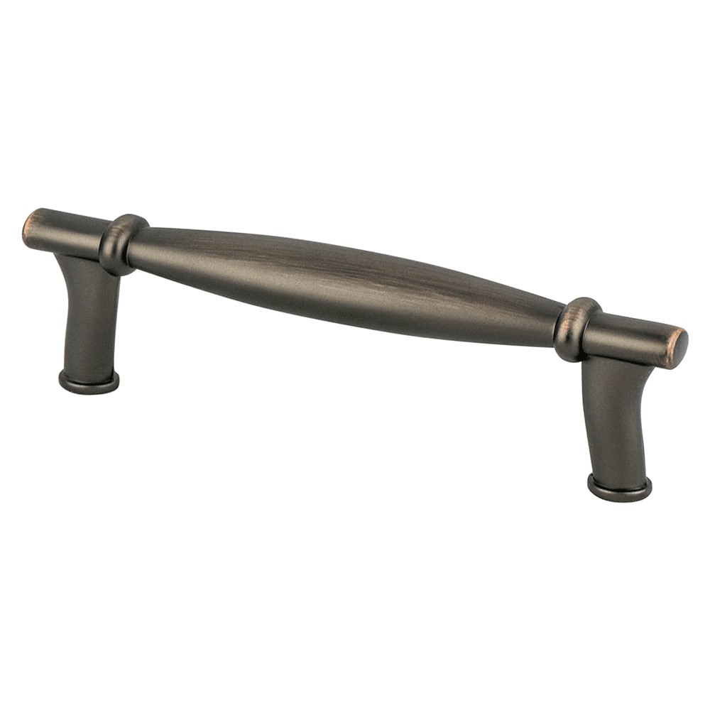 96mm Dierdra Handle Pull in Verona Bronze for Transitional Cabinet Hardware