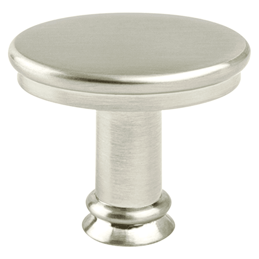 Berenson Hardware Dierdra Flat Oval Knob, Brushed Nickel