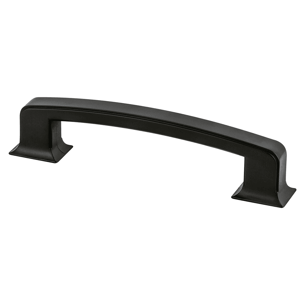 Matte Black 6" Hearthstone Handle Pull by Berenson Hardware - Kitchen Cabinet Hardware