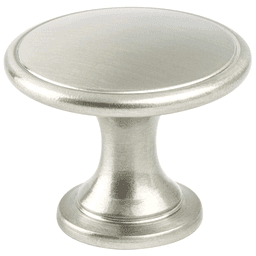 Contemporary metallic finish knob for cabinets