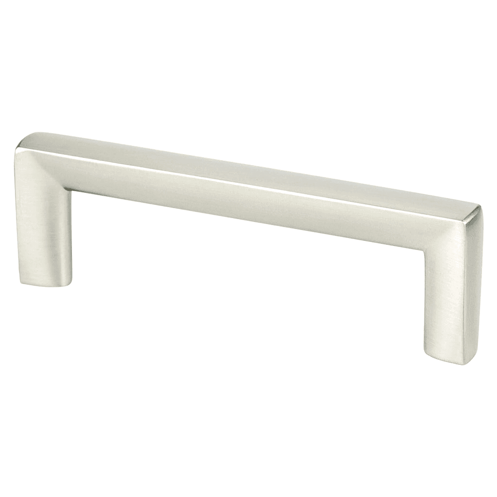 Brushed Nickel Metro Decorative Bar Pull by Berenson Hardware, 96mm