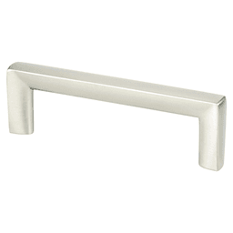 Brushed Nickel Metro Decorative Bar Pull by Berenson Hardware, 96mm