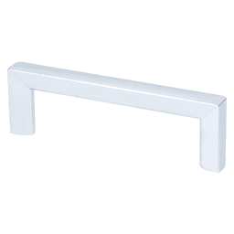 96mm Metro Decorative Bar Pull in Polished Chrome by Berenson Hardware