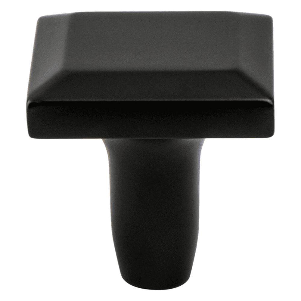 1-3/16" Metro Square Knob in Matte Black Finish