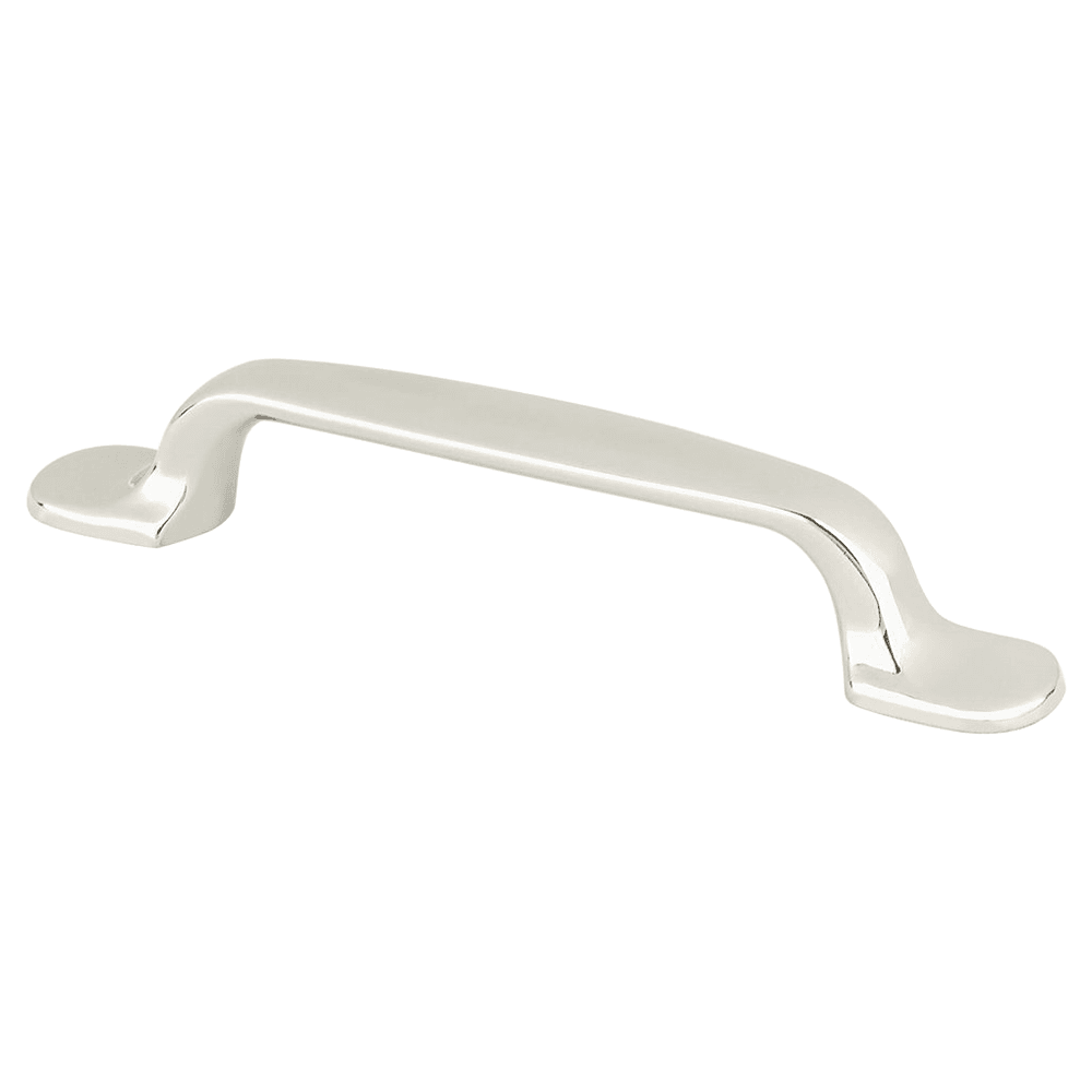 Polished Nickel cabinet pull, 96mm Designers Group Ten Collection, 5-1/4" length