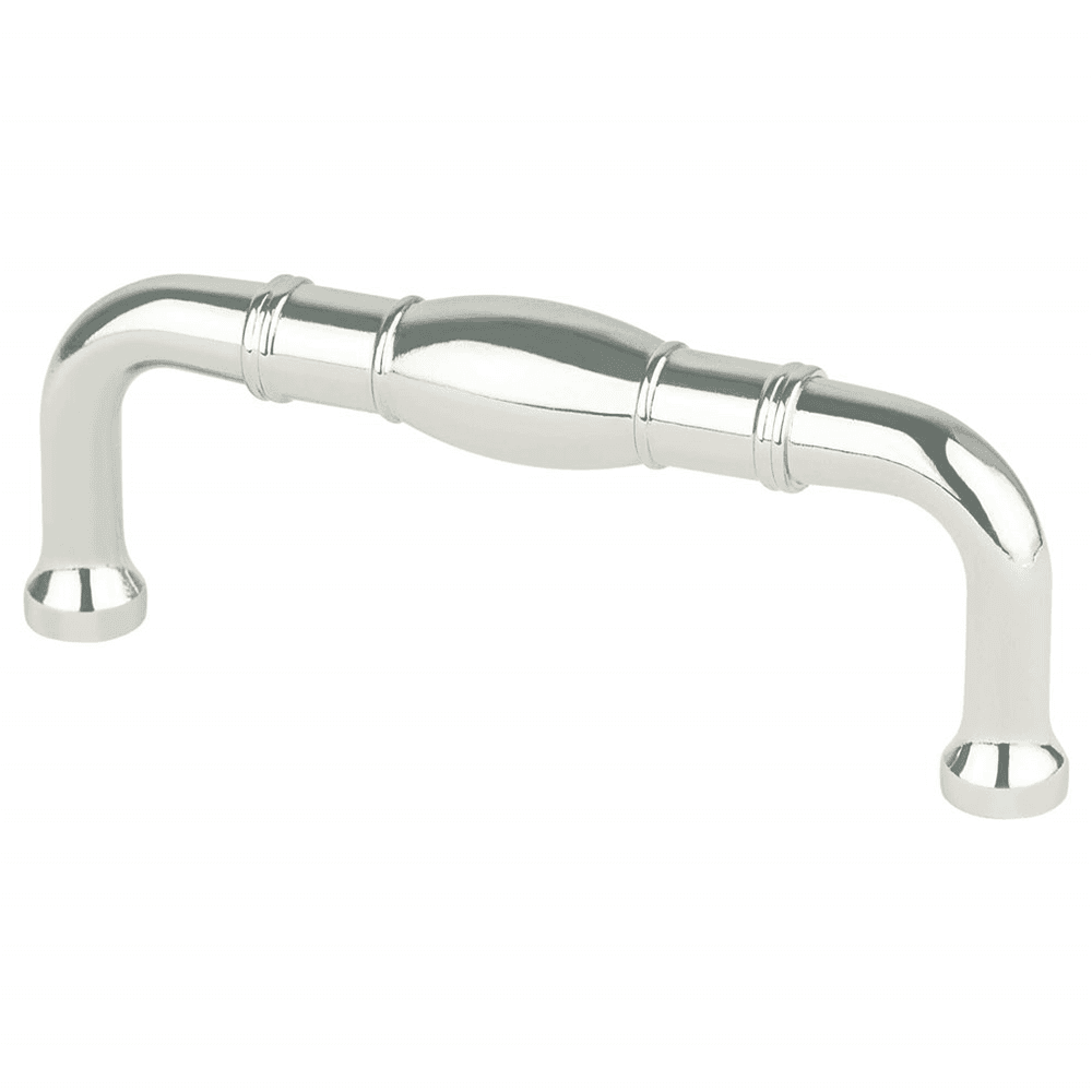 Berenson Hardware 3" Designers Group Ten Forte Pull in Polished Nickel - Wrapped Design
