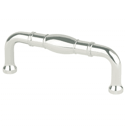 Berenson Hardware 3" Designers Group Ten Forte Pull in Polished Nickel - Wrapped Design
