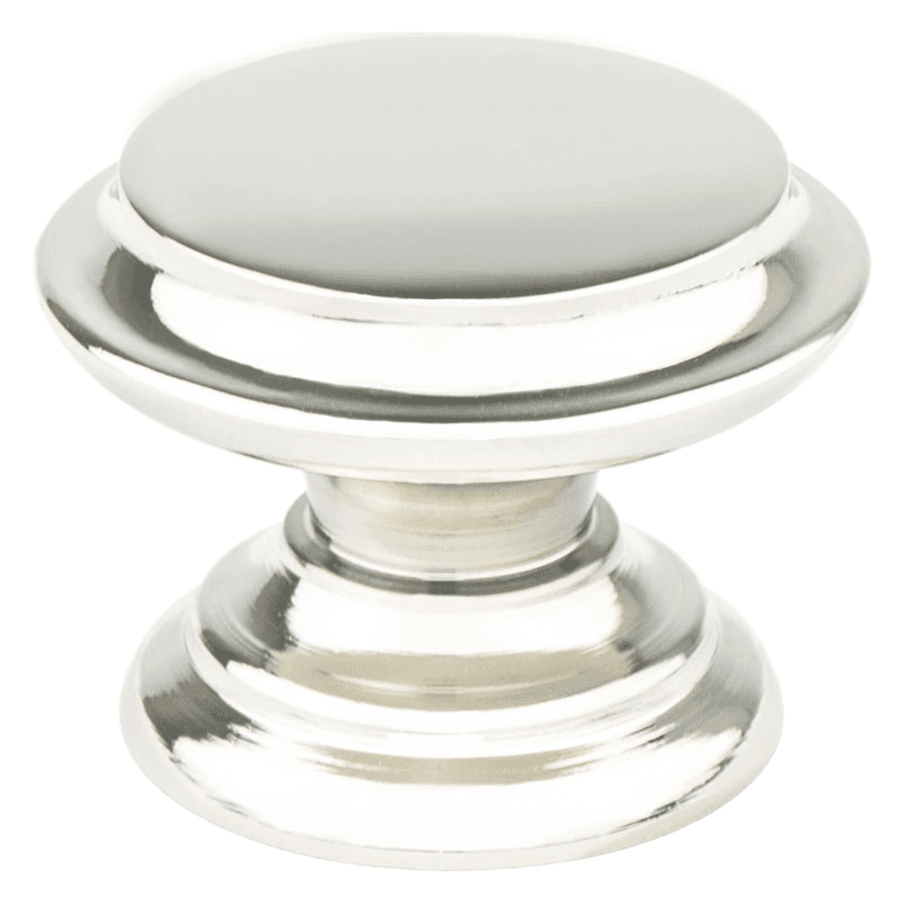 35mm Designers Group Ten Round Knob in Polished Nickel from Berenson Hardware