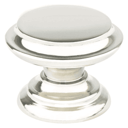 35mm Designers Group Ten Round Knob in Polished Nickel from Berenson Hardware