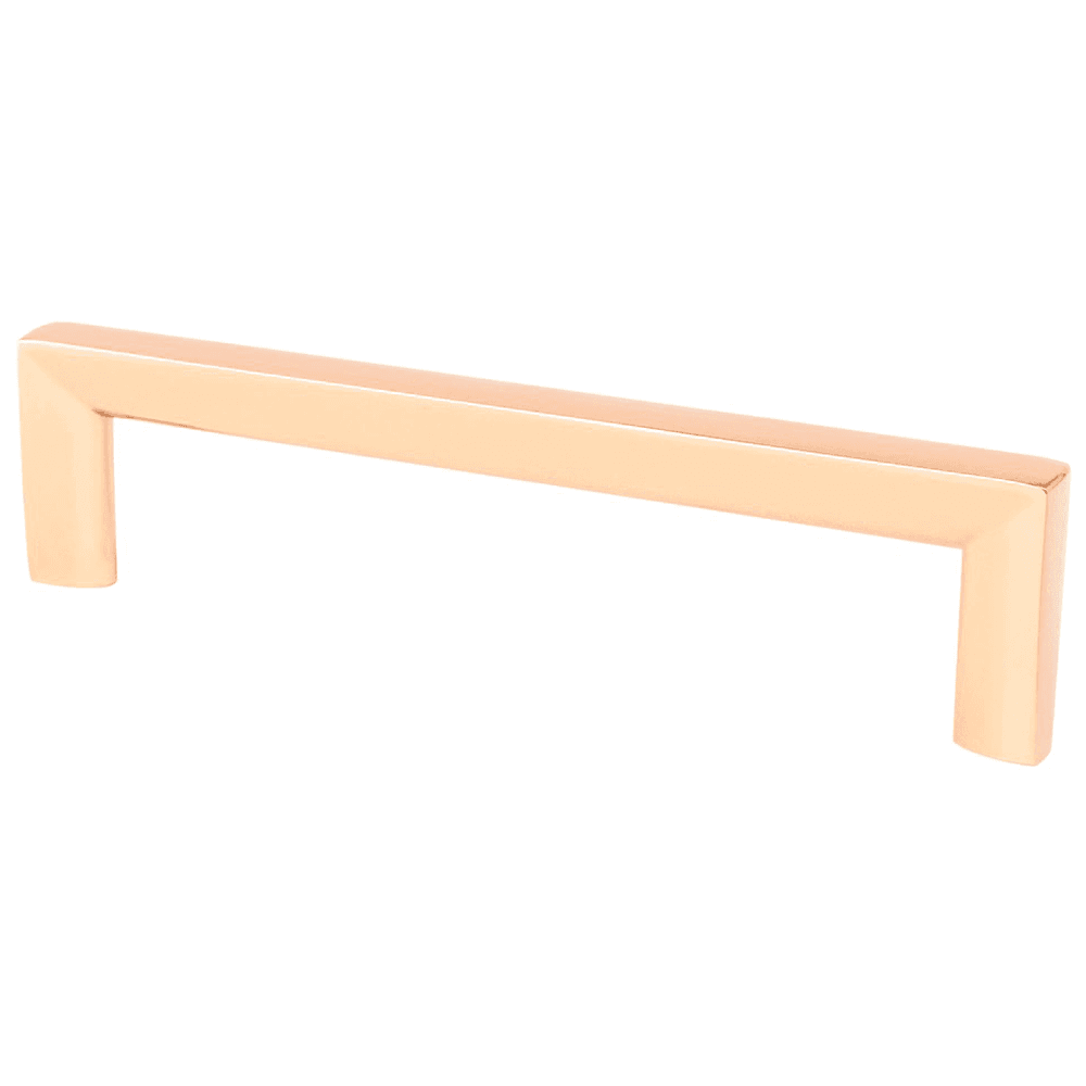 128mm Metro Decorative Bar Pull in Polished Copper by Berenson Hardware