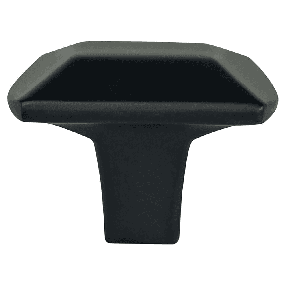 1-7/16&quot; Laura Rectangular Knob, Matte Black Main - Image