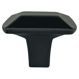 1-7/16&quot; Laura Rectangular Knob, Matte Black Main - Image