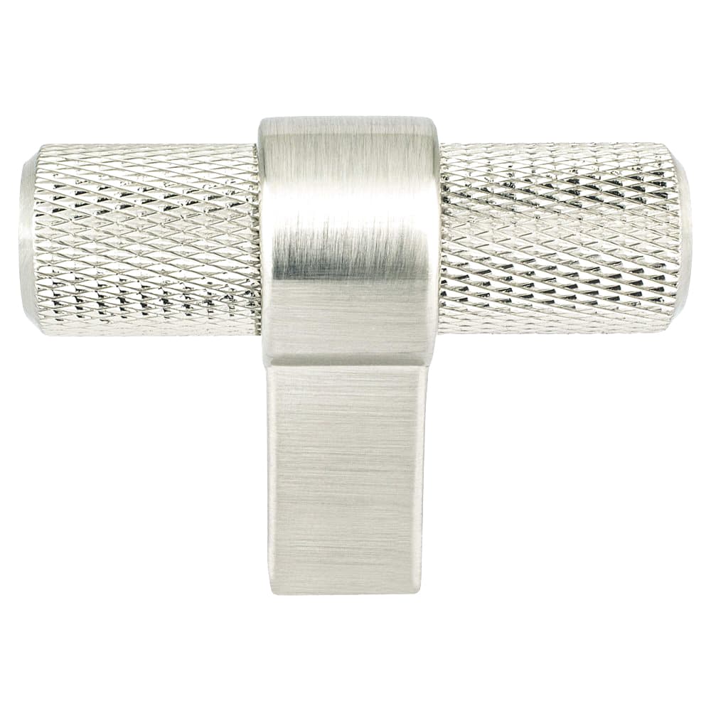 2" Radial Reign T-Handle Knob, Brushed Nickel - Main Image