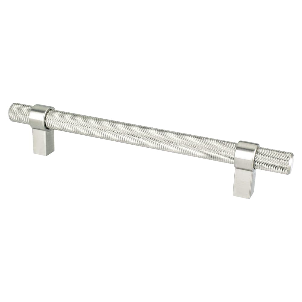 6-5/16" Radial Reign Bar Pull, Brushed Nickel/Matte Black - Alt Image 1
