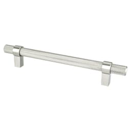6-5/16" Radial Reign Bar Pull, Brushed Nickel/Matte Black - Alt Image 1