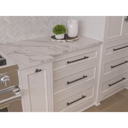 6-5/16" Radial Reign Bar Pull, Brushed Nickel/Matte Black - Alt Image 2