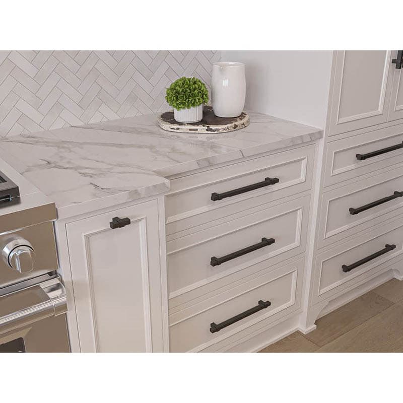 2" Rivet Rebel T-Knob, Brushed Nickel/Matte Black - Alt Image 2