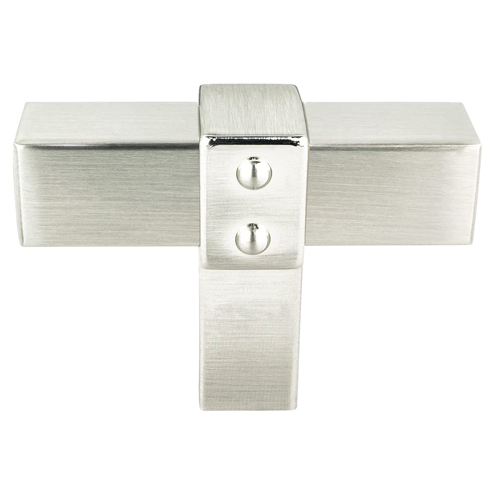 2" Rivet Rebel T-Knob, Brushed Nickel - Main Image