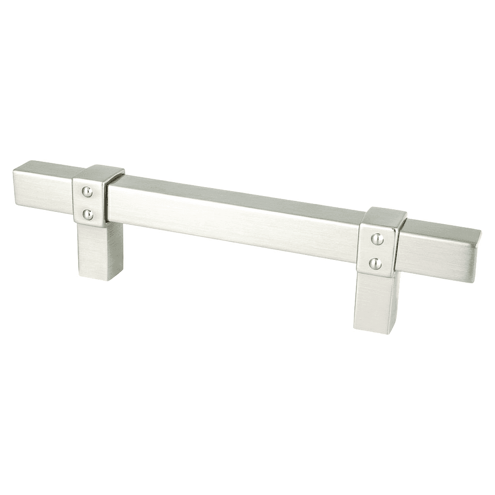 3-25/32" Rivet Rebel Handle Pull, Matte Black/Brushed Nickel - Alt Image 1