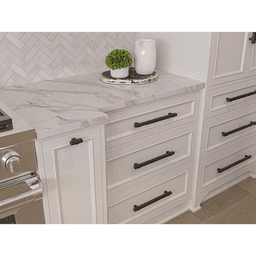 6-5/16" Rivet Rebel Handle Pull, Matte Black/Brushed Nickel - Alt Image 2