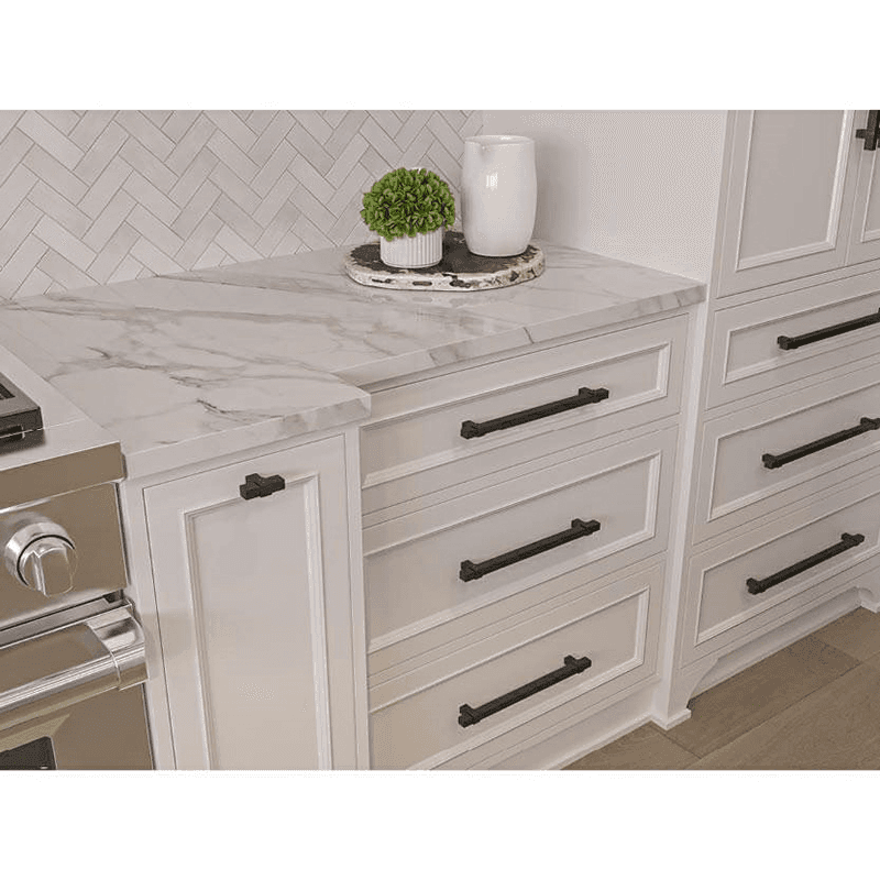 12" Rivet Rebel Appliance Pull, Matte Black/Brushed Nickel - Alt Image 2
