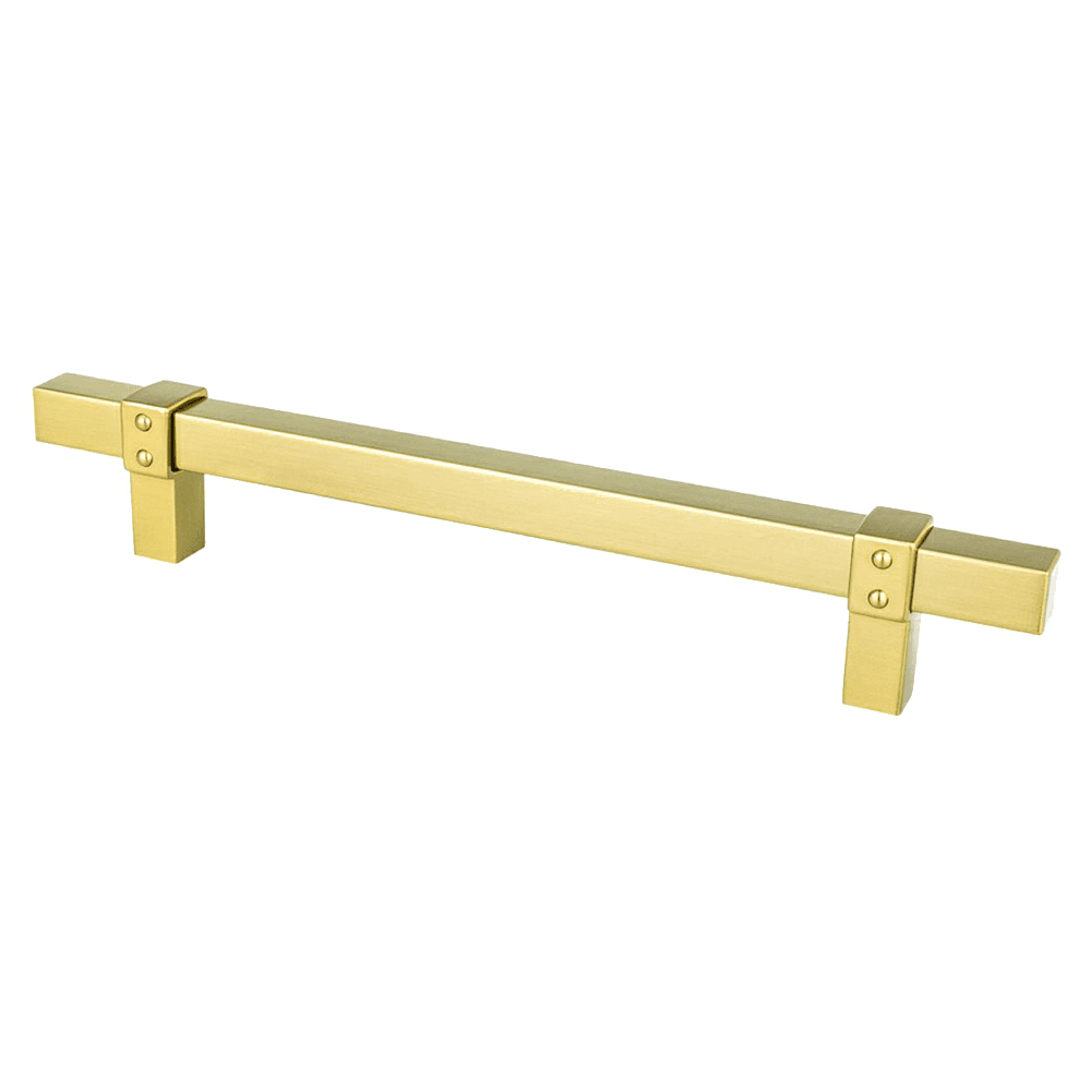 6-5/16" Rivet Rebel Handle Pull, Modern Brushed Gold - Main Image